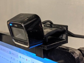moniteur clip microsoft lifecam hd-5000 webcam 3d print model - Mito3D