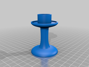 simples candelabro suporte de vela 3d print model - Mito3D