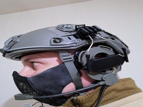 midland bowman adapter comtac arc rail system airsoft base jump devgru fast helmet softair 3d print model - Mito3D