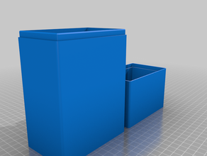 my customized round empty storage box - openscad 3d print model - Mito3D
