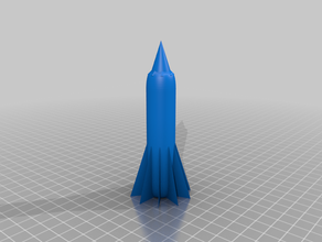 foguete 3d print model - Mito3D