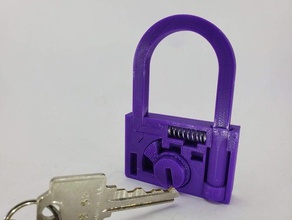 kid's toy lock fidget padlock 3d print model - Mito3D
