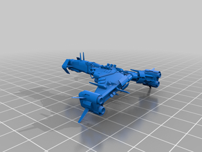 molojin - dieselpunk flyer 28mm steampunk 3d print model - Mito3D