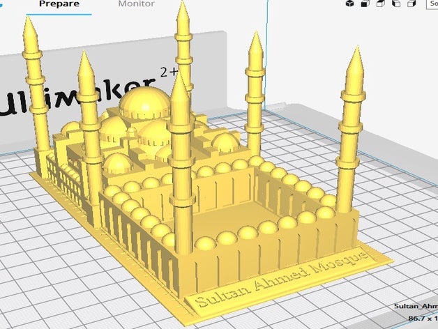 istambul sultão ahmed mesquita sultan ahmet camii-m zgevta ehmed cami camii o islã islâmica a arquitetura em osmanl otomano orar relegious 3D print model - Mito3D