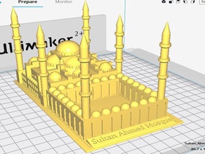 istanbul sultan-ahmed-Moschee-sultan ahmet camii-m zgevta sultan ehmed ahmed cami camii islam islamische Architektur Moschee osmanl osmanischen beten relegious 3d print model - Mito3D