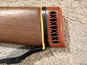 shotgun stock buttplate sling adapter browning fudd hunting remington retrofuture 3d print model - Mito3D