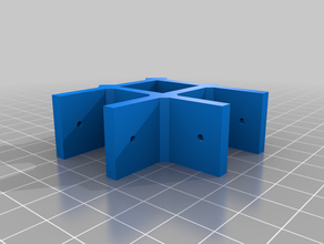 mi personalizados estructura universal conector 2way personalizado 3d print model - Mito3D