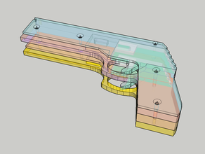 jouet pistolet 2 3d print model - Mito3D