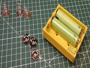 18650 3s titulares carregador Suporte para bateria caso titular 3d print model - Mito3D