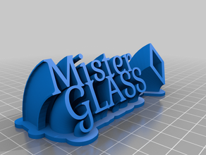 mister Glas curbat kundengebundene 3d print model - Mito3D