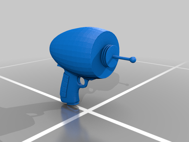 scifi ray gun - cosplay scale futurama laser pewpew 3D print model - Mito3D