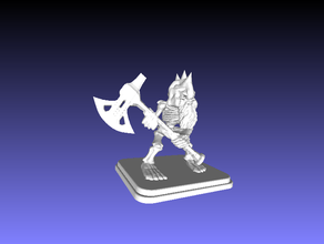 heroquest dwarf skully remix bis 28mm miniature skeleton 3d print model - Mito3D