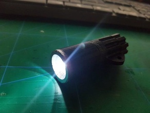 matchstick- mini infinite flashlight dynamo generator hand crank joule thief led light 3d print model - Mito3D