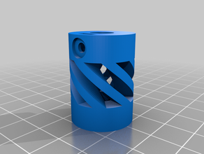 my customized flexible coupling 3d print model - Mito3D