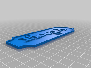ploeg sized nameplate customized 3d print model - Mito3D