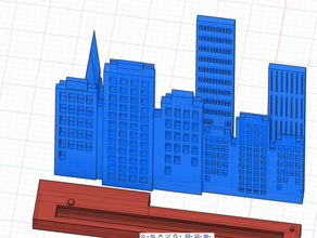 rascacielos de la ciudad 3d print model - Mito3D