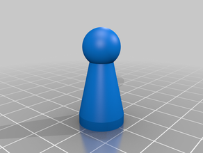 simple pawn game 3d print model - Mito3D