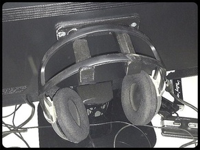 headpones percha colgador los auriculares titular 3d print model - Mito3D