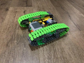 lego technic inspiré rc tank 3d print model - Mito3D