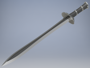 l'ivoire de la fantaisie l'épée 3d print model - Mito3D