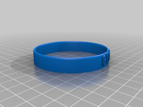 il mio braccialetto personalizzato maker su misura 3d print model - Mito3D