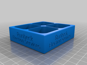 2by2 magnetic screw tray box optional lid customized 3d print model - Mito3D