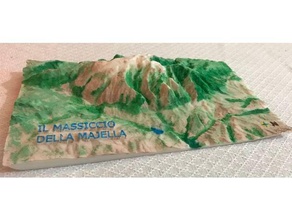 il massiccio della majella-abruzzo die Abruzzen majella monte amaro Nationalpark 3d print model - Mito3D