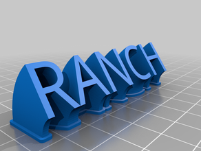 ranch customized 3d print model - Mito3D