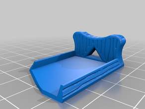 lord's banquet table chairs - broken remix 28mm dnd miniature tiles pathfinder mini terrain scatter true 3d print model - Mito3D