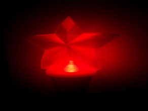 estrela de natal lâmpada diodo emissor luz 3d print model - Mito3D