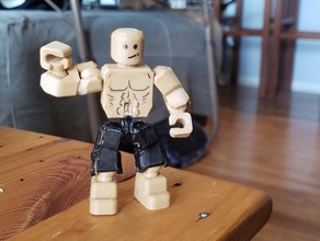 modified open source action figure articulating model 3d print model - Mito3D