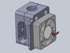e3dv6 compact hotend holder bowden extruder e3d v6 prusa i3 rework 3d print model - Mito3D