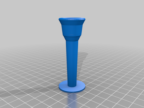 olds shank cornet mouthpiece customized 3d print model - Mito3D