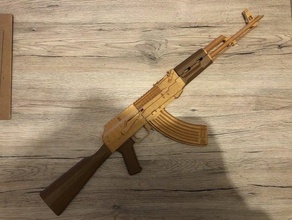 ak 47 gun 3d print model - Mito3D