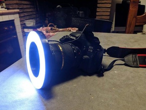 flash led anello diffusore macro fotografia reflex canon eos - 67mm di diametro 3d print model - Mito3D