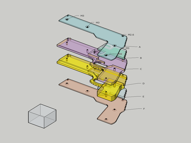 2-2 oyuncak silah 3D print model - Mito3D