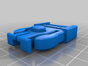 3 pontos do lado fivela de liberação freecad 3d print model - Mito3D