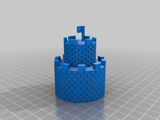 mario bros gran castillo super 3D print model - Mito3D