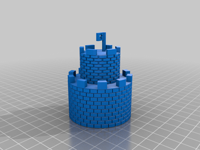 mario bros gran castillo super 3d print model - Mito3D