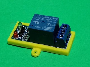 arduino 1 channel relay module interface bumper board 5 volt 3d print model - Mito3D