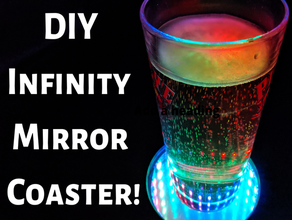 infinity-Spiegel-Untersetzer 3d-drucken arduino Achterbahn trinken coaster infinity Spiegel 3d print model - Mito3D