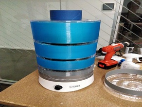 vazo filament kurutma makinesi tepsi uzatma modu 3d print model - Mito3D