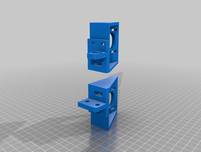 rear mounted stepper mounts hypercube evolution 3d print model - Mito3D