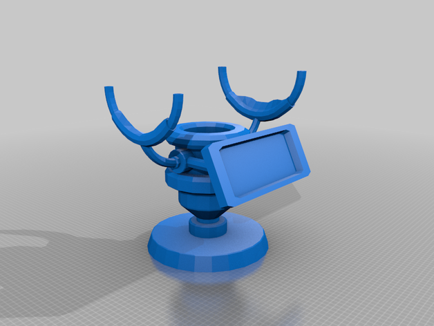 portal gun piedistallo stand - portal, 2 apertura laboratori aperture science portale portal2 3D print model - Mito3D