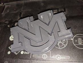 l'unm logo 3d print model - Mito3D