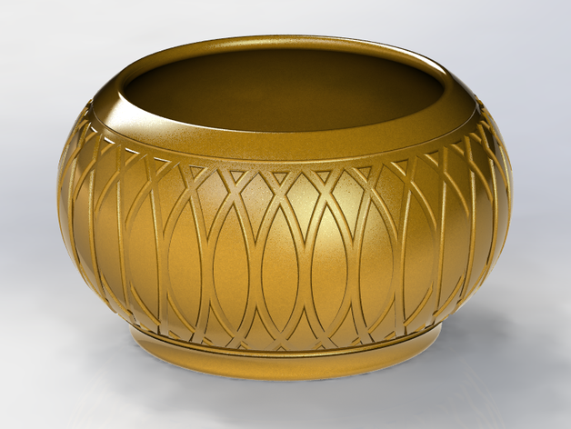 flower pot vase 3D print model - Mito3D