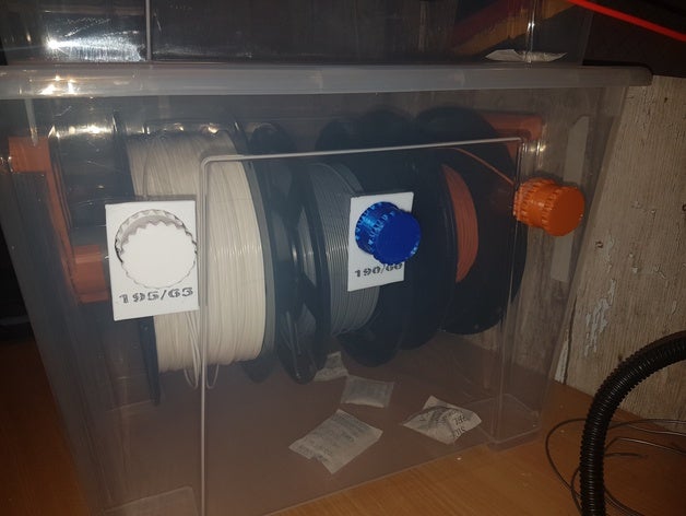 de filamentos contínuos caixa a ikea aufbewahrung stable komplett conjunto completamente filamento halterung armazenamento 3D print model - Mito3D