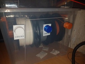 filament box ikea aufbewahrung stabil komplett set completely halterung storage 3d print model - Mito3D