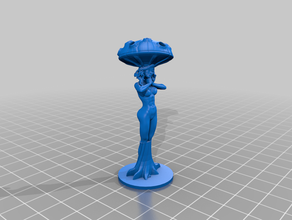 mushroom fungoid succubus - dnd creature miniature dungeons dragons nsfw 3d print model - Mito3D