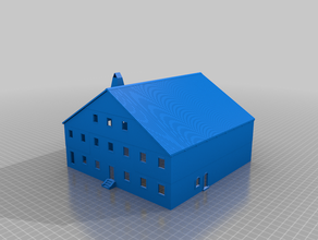 ferme comtoise de l'architecture n échelle 3d print model - Mito3D
